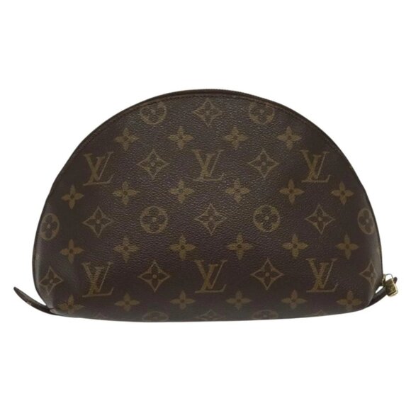 LOUIS VUITTON Monogram Trousse Demi Ronde Cosmetic Pouch M47520 LV Auth 139929 - Picture 2 of 16